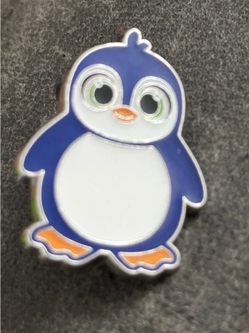 Blue & White Penguin Enamel Pin - Pets Bird Accessory